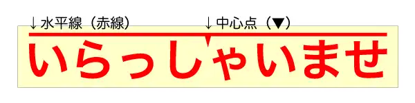 ステッカーに水平線・中心点追加サービス